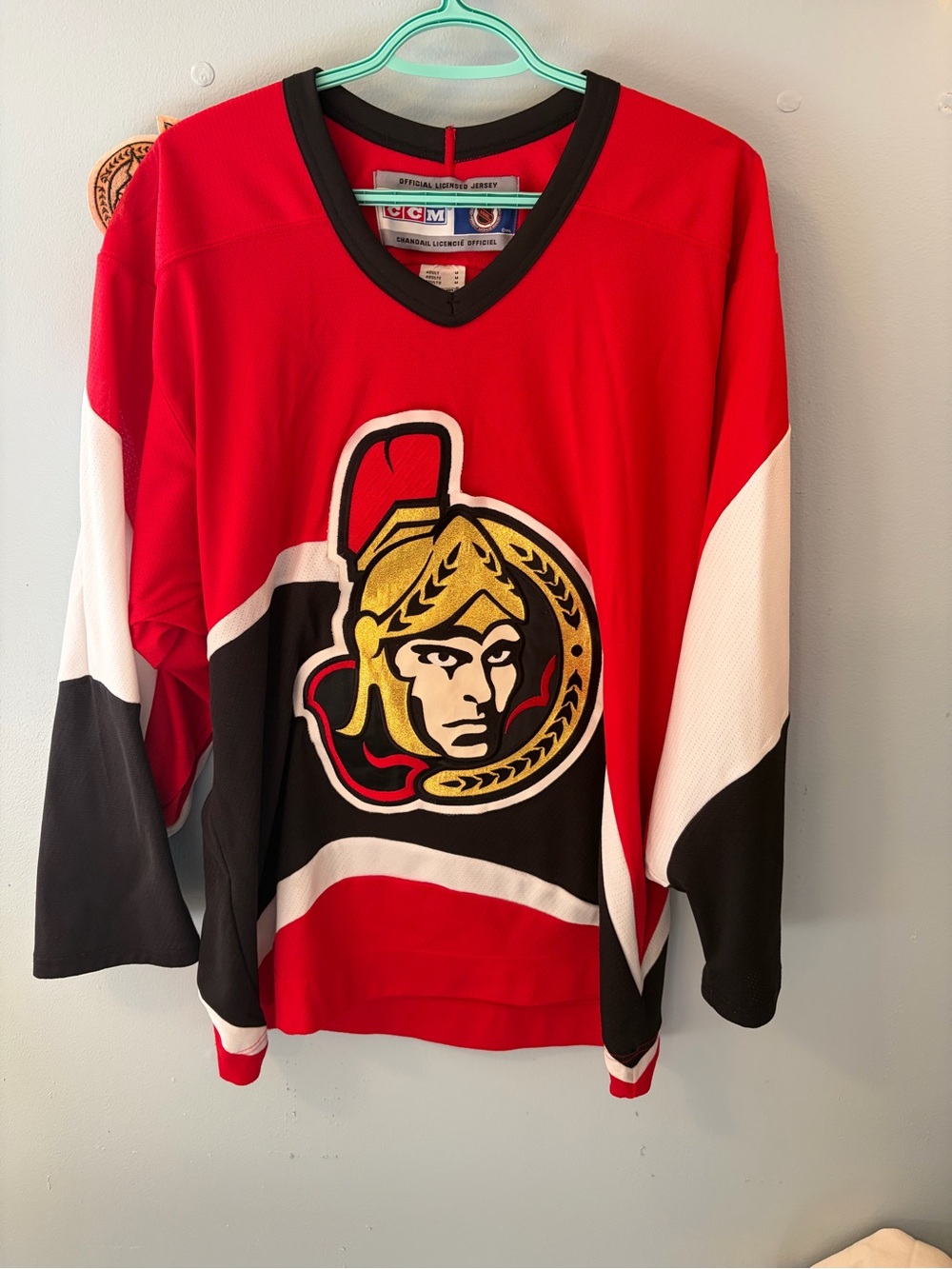 Vintage CCM NHL Red Ottawa Senators Hockey Jersey Sweater